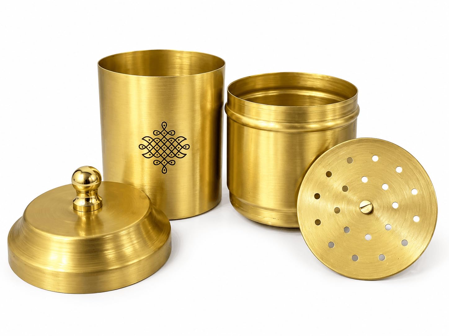 PITALAM 100% Pure Brass South Indian Filter Coffee Set 7