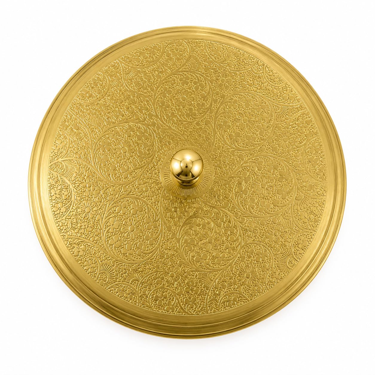 PITALAM 100% Pure Brass Spice Box for Kitchen with Spoon | 7 Containers Masala Box | Handcrafted Masala Dabba, Masaledani & Spice Storage Box | 1605 ml | Gold 7