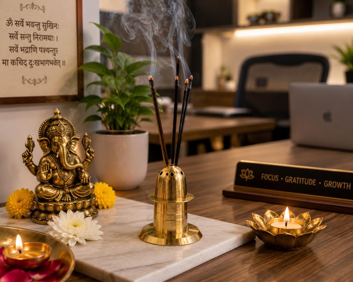 PITALAM | 100% Pure Brass Agarbatti Stand Incense Stick Holder for Puja 2