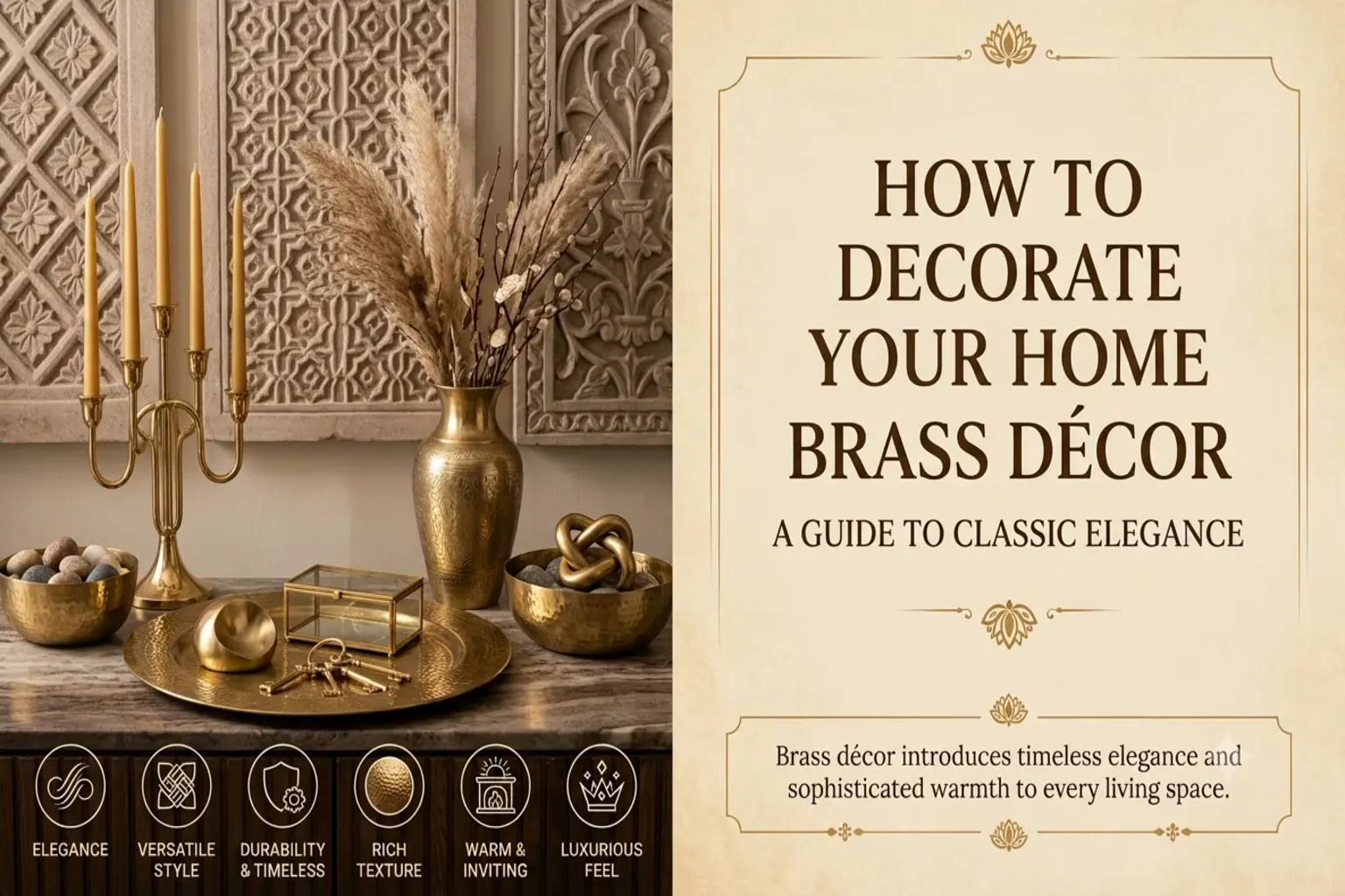 How to Decorate Your Home with Brass Décor