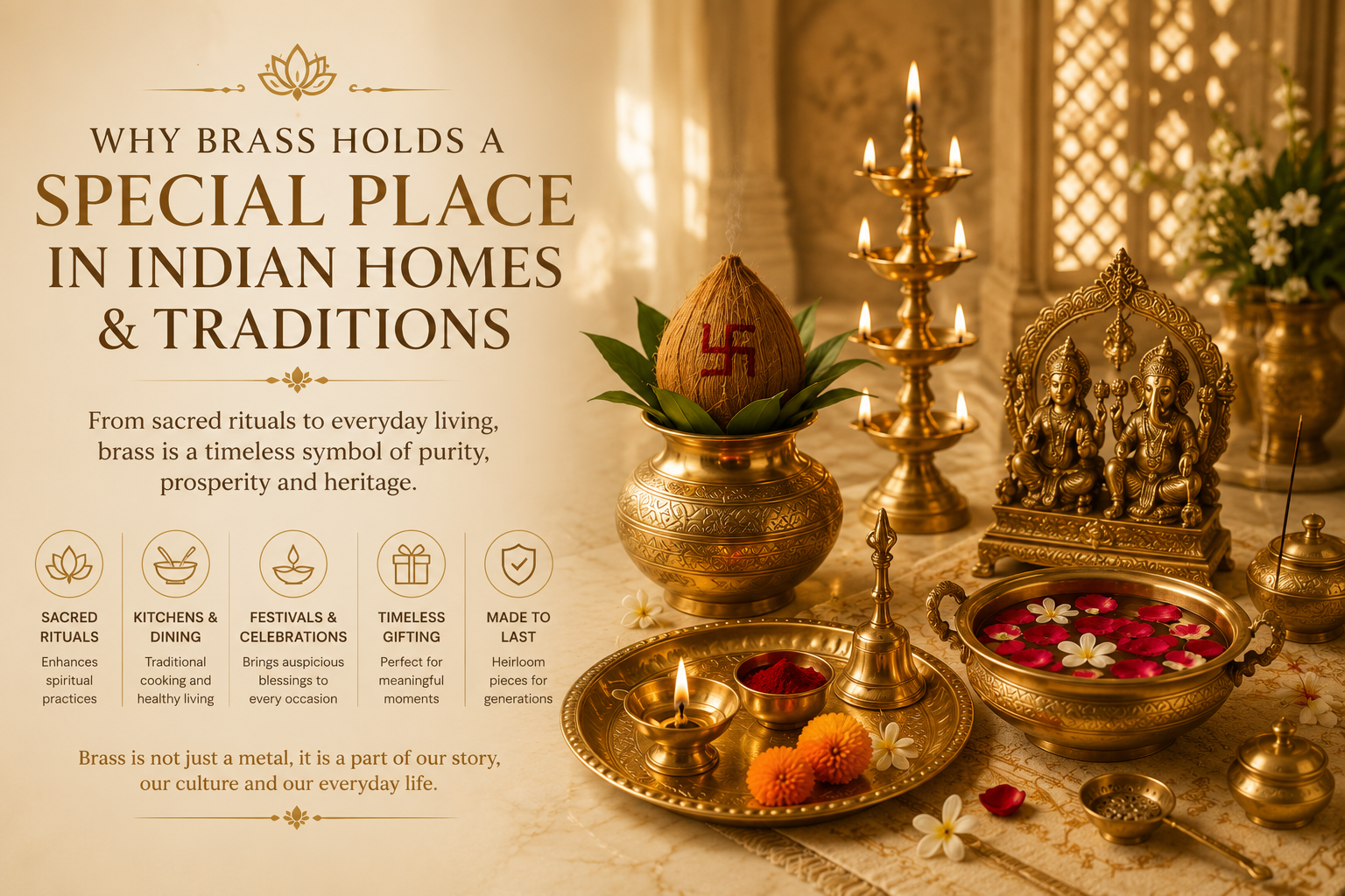 Why Brass Holds a Special Place in Indian Homes & Traditions