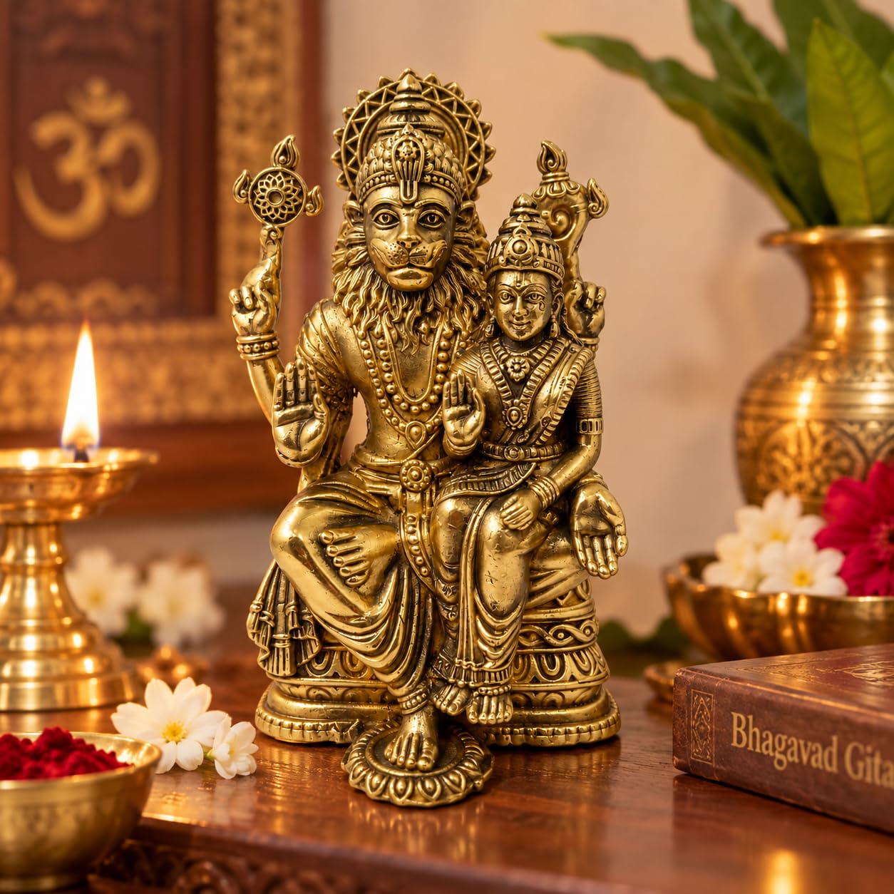 PITALAM Brass Lord Narasimha with Prahlad Idol, 4 Inch 3